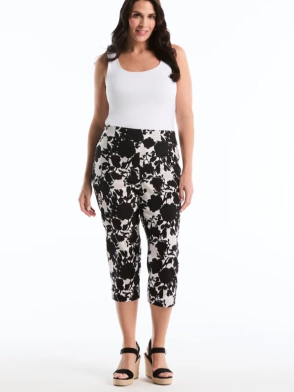 RAFAELLA Petites collection floral capri pants - Picture 6 of 6